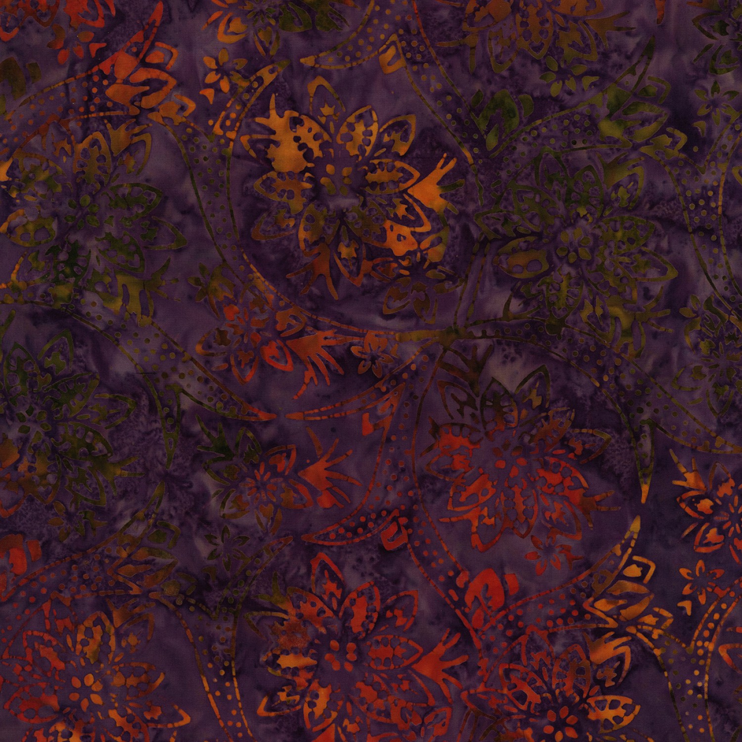 B6875-PLUM Tonga Batik B6875