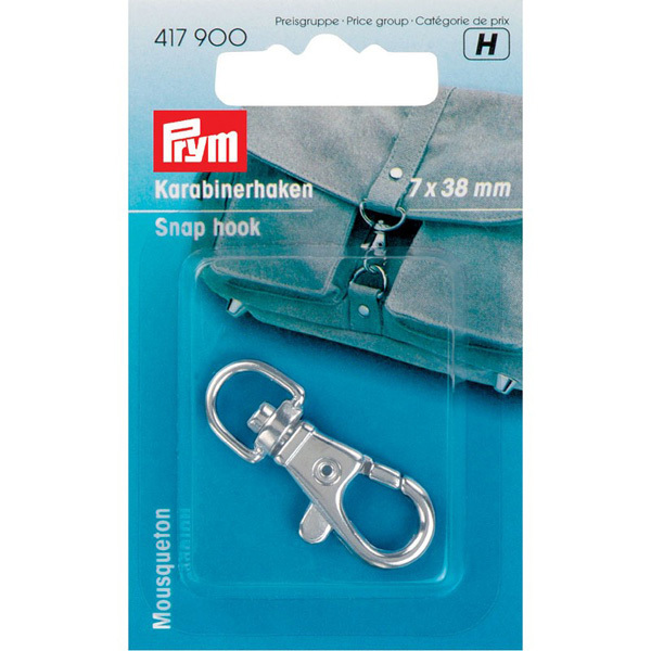 417900 Karabinerhaken silber
