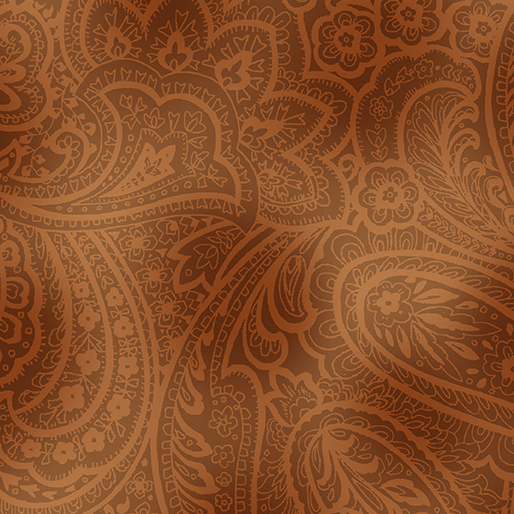 9747-78 Radiant Paisley ocker - braun