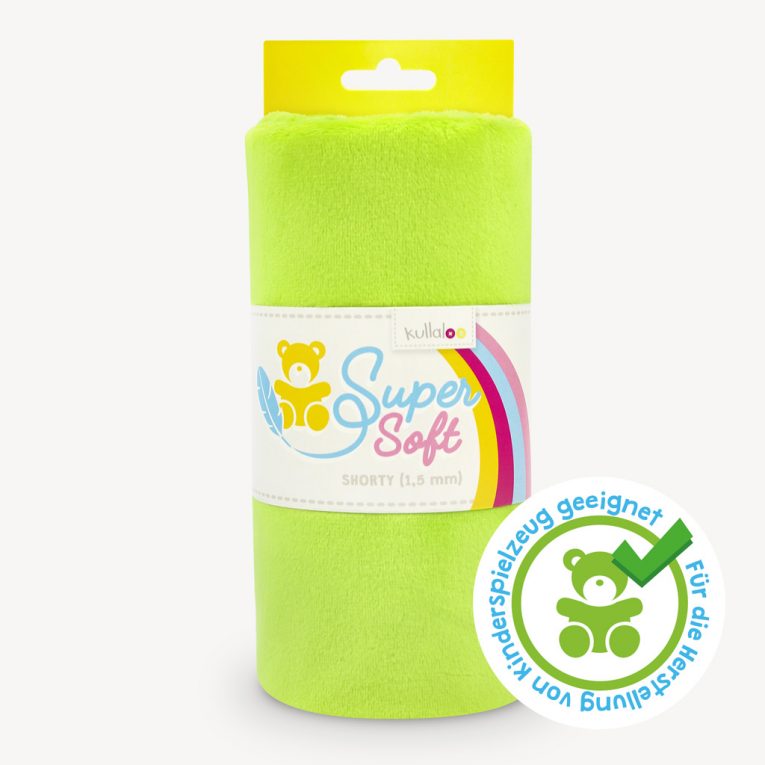 SuperSoft SHORTY Plüschstoff hellgrün