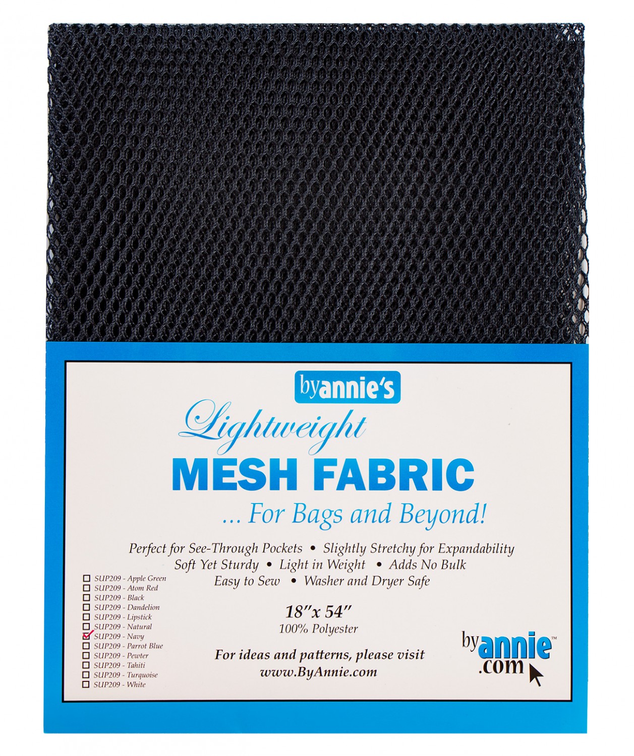 SUP209-NVY Mesh Fabric dunkelblau