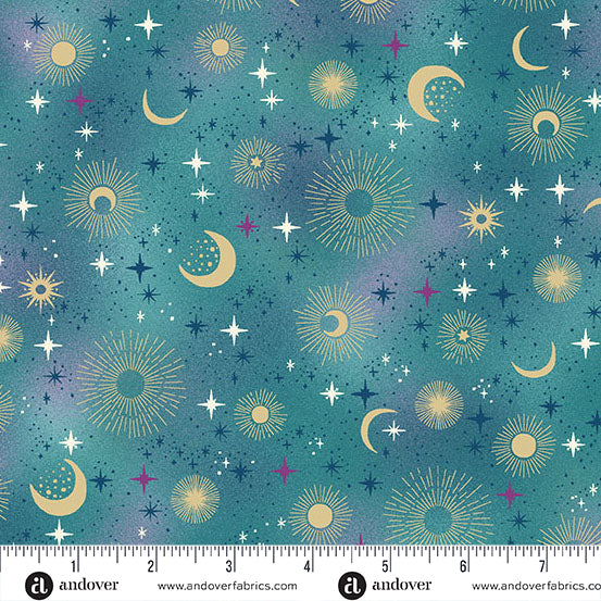 Teal Luna Constellation Teal