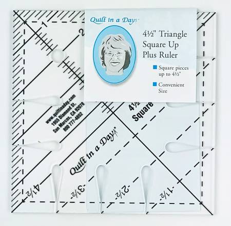 4-5-square 4 1/2" Triangle Square Up Plus Ruler