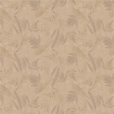 y4033_64_1 En Bleu Digital Ferns - Light Caramel