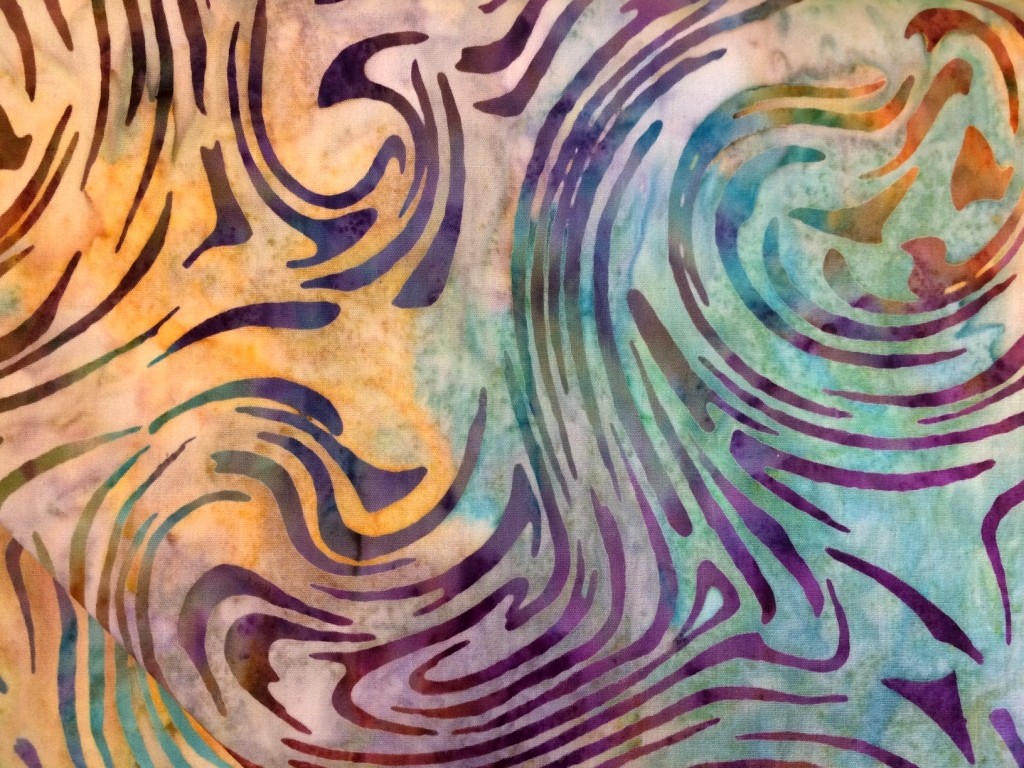 Batik bunt gemustert