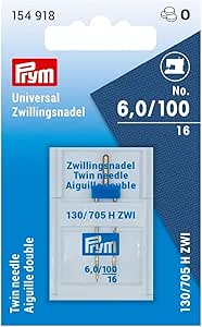 154918 Universal Zwillingsnadel 6,0