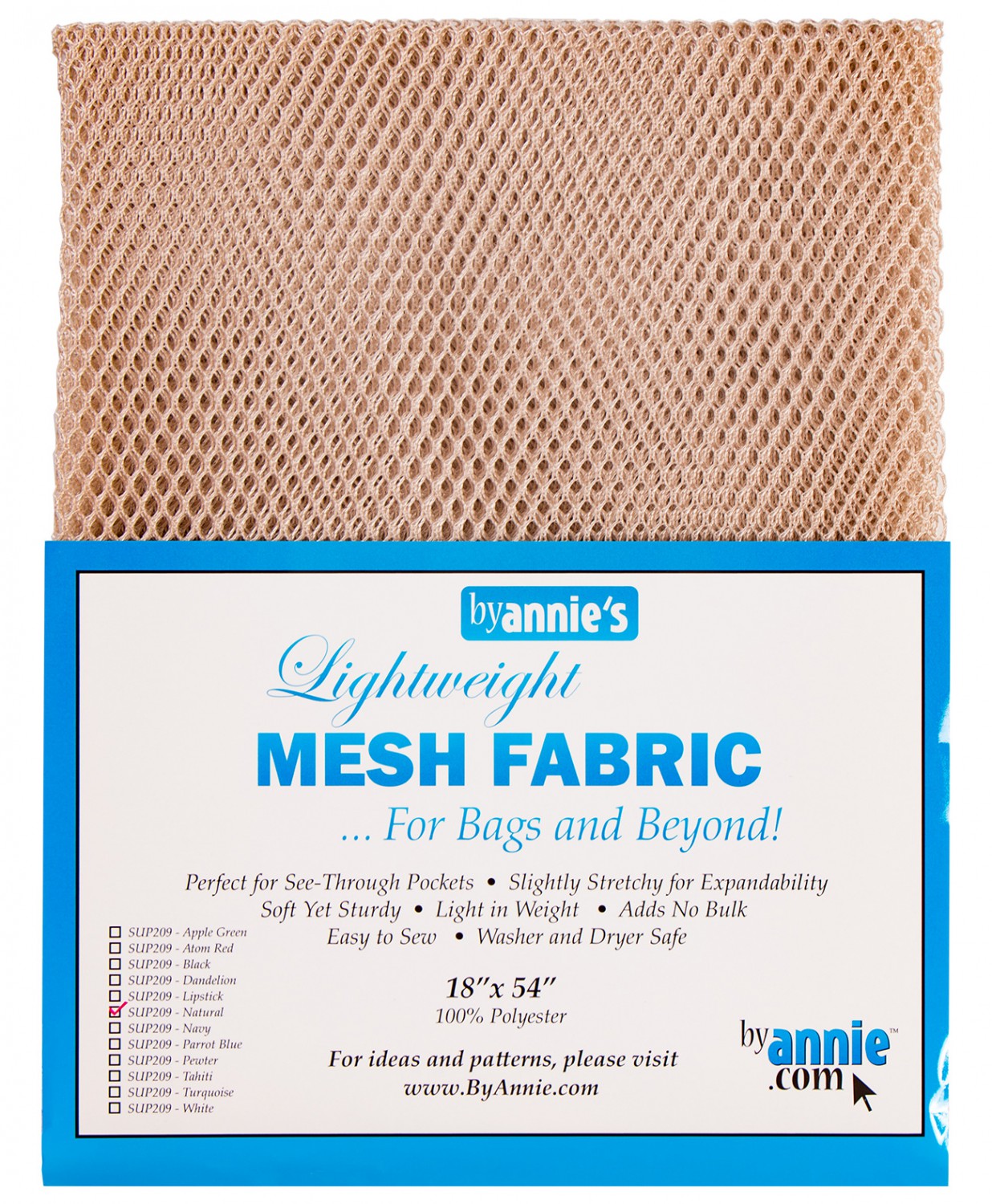 SUP209-NAT Mesh Fabric beige