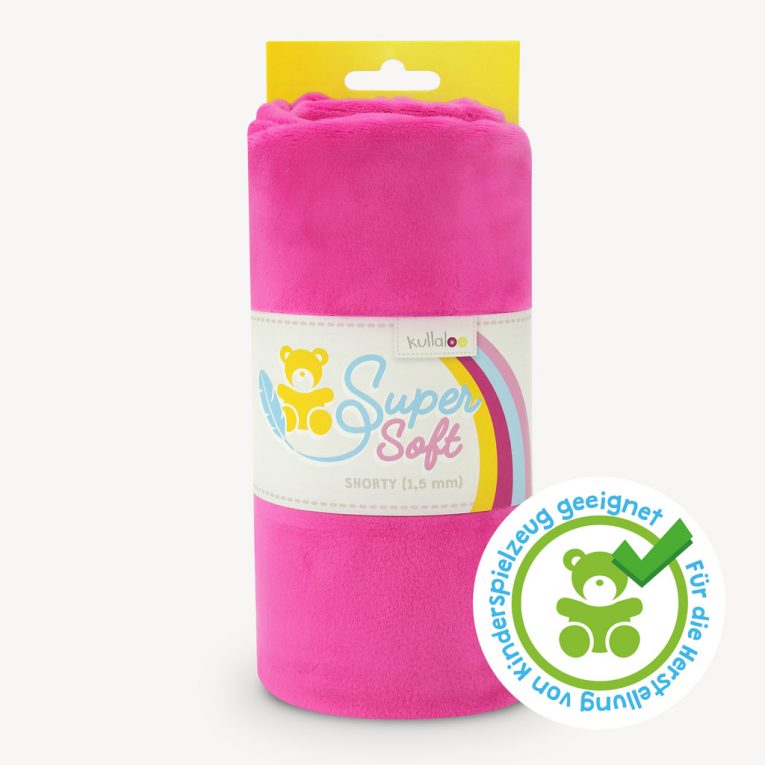 SuperSoft SHORTY Plüschstoff pink