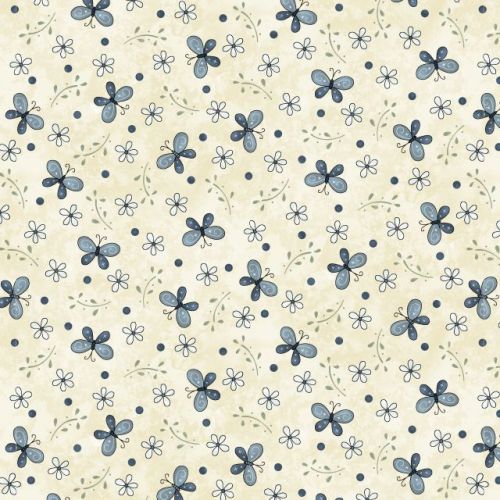 3143-33_1 Butterflies and Blooms - cream