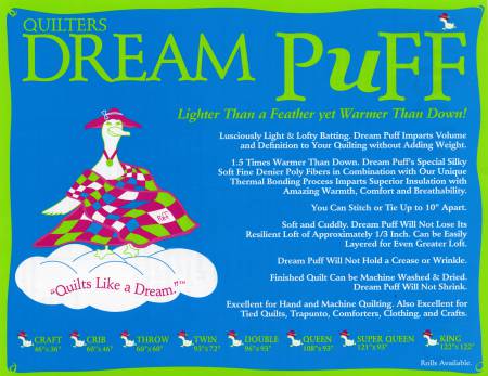 PUFTN Quilters Dream Puff Twin