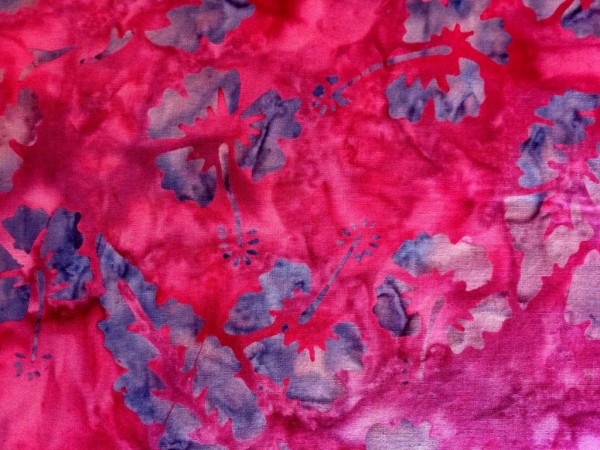 Batik pink - lila gemustert
