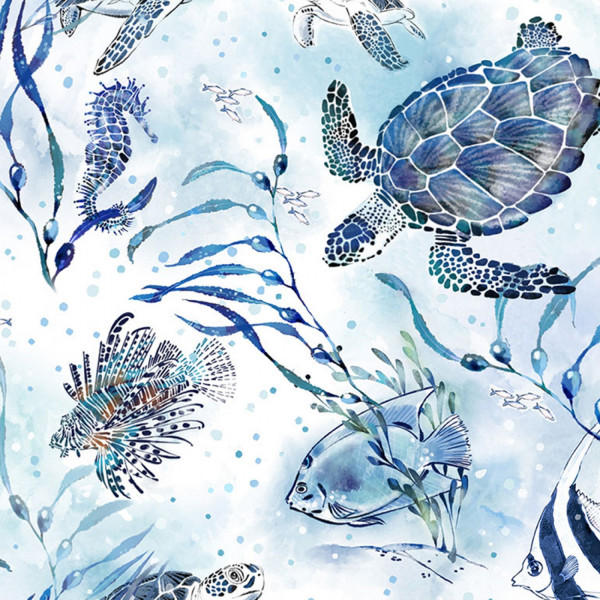 Blue Ocean Blue Turtles