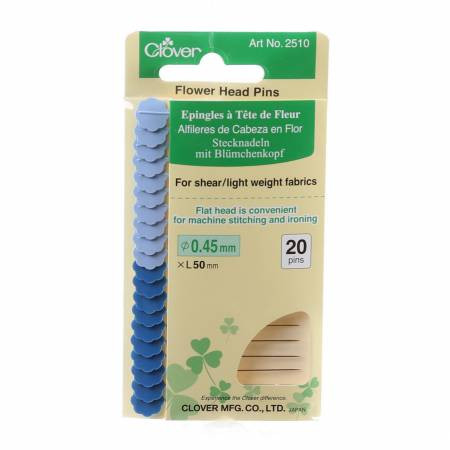 Flower Head Pins blau