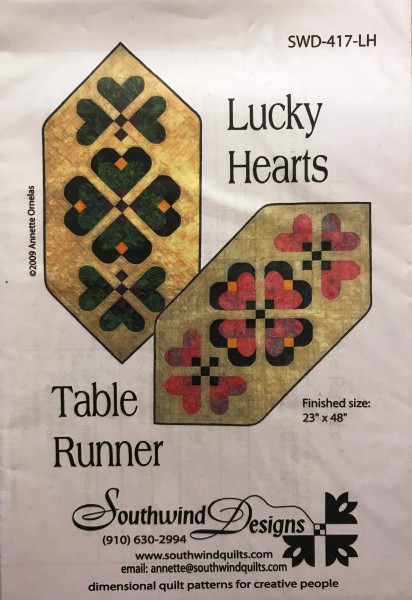 Lucky Hearts Table Runner