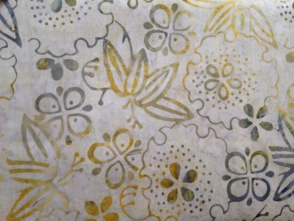 Tonga Batik beige gelb grün