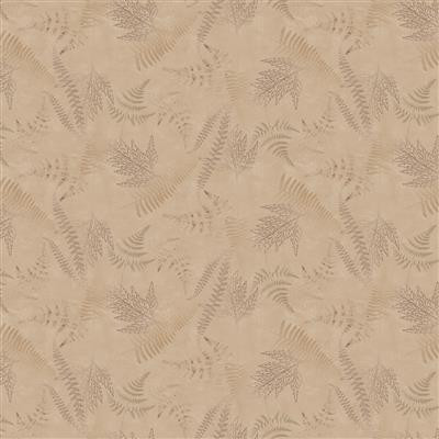 En Bleu Digital Ferns - Light Caramel